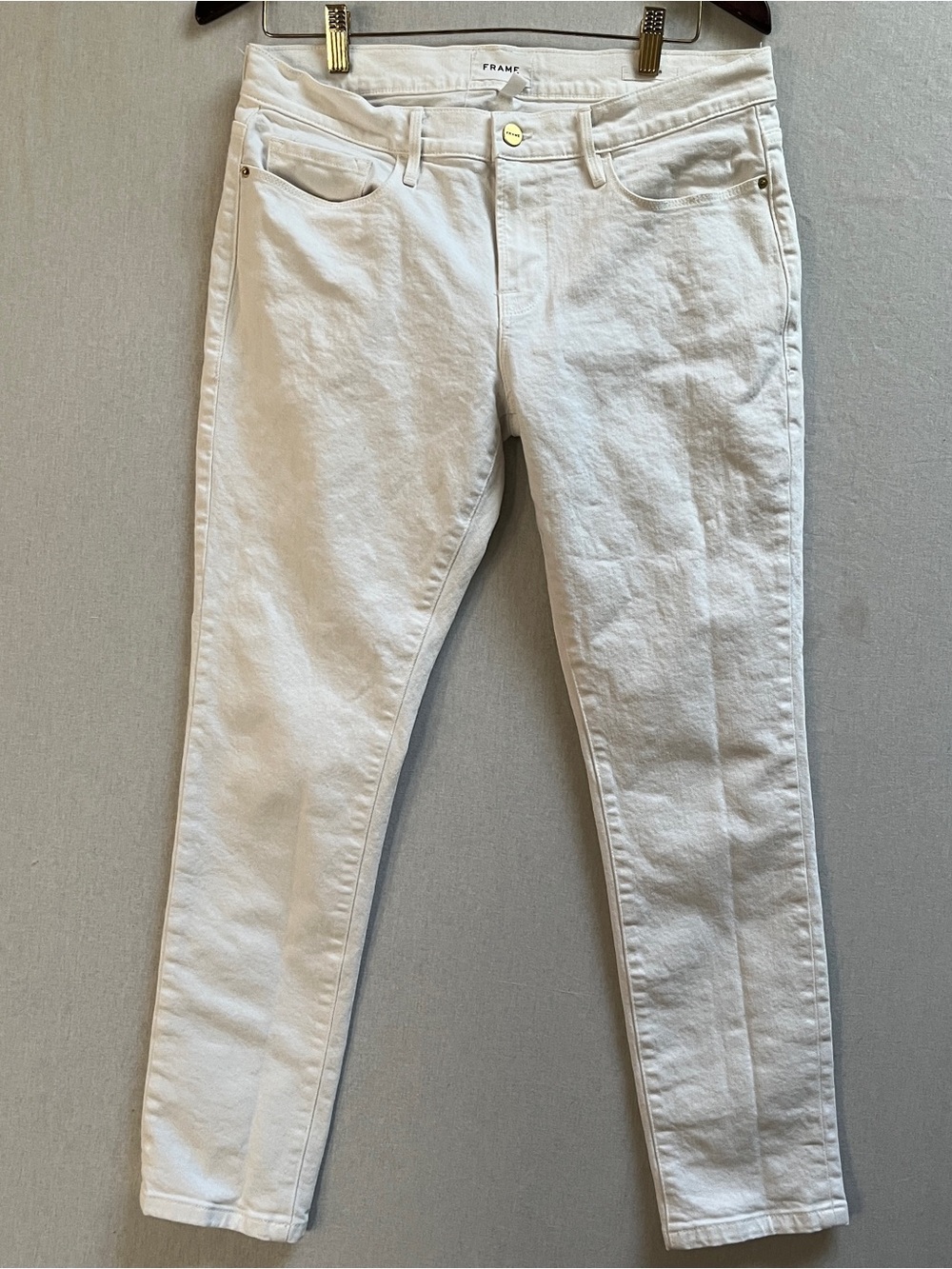 Frame Denim Le Garcon Mid Rise Slim Boyfriend Stretch Jeans Sz 29